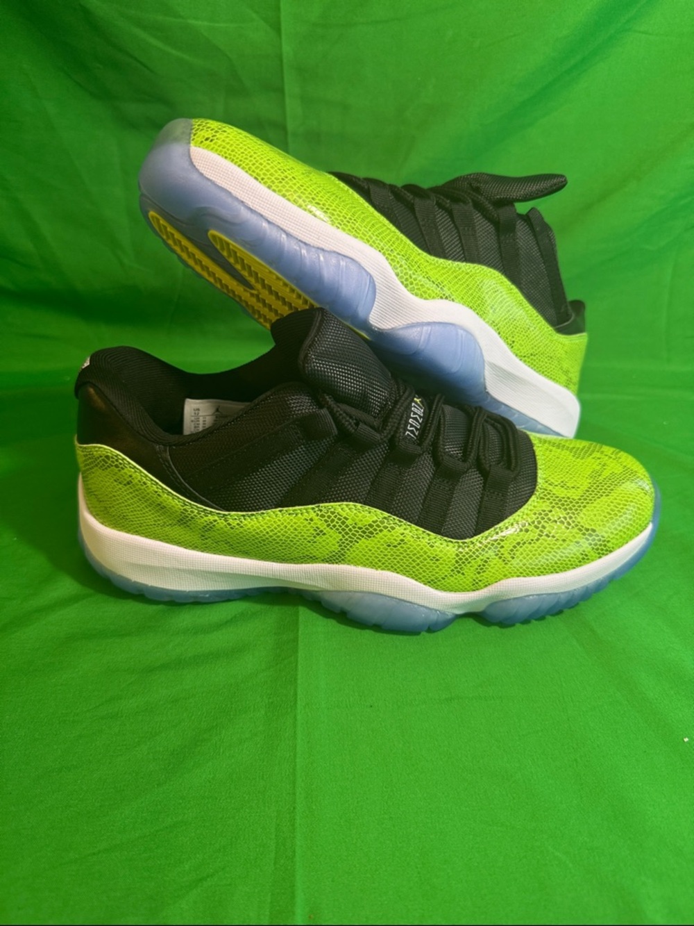 New! Air Jordan 11 Retro Low "Green Snakeskin"